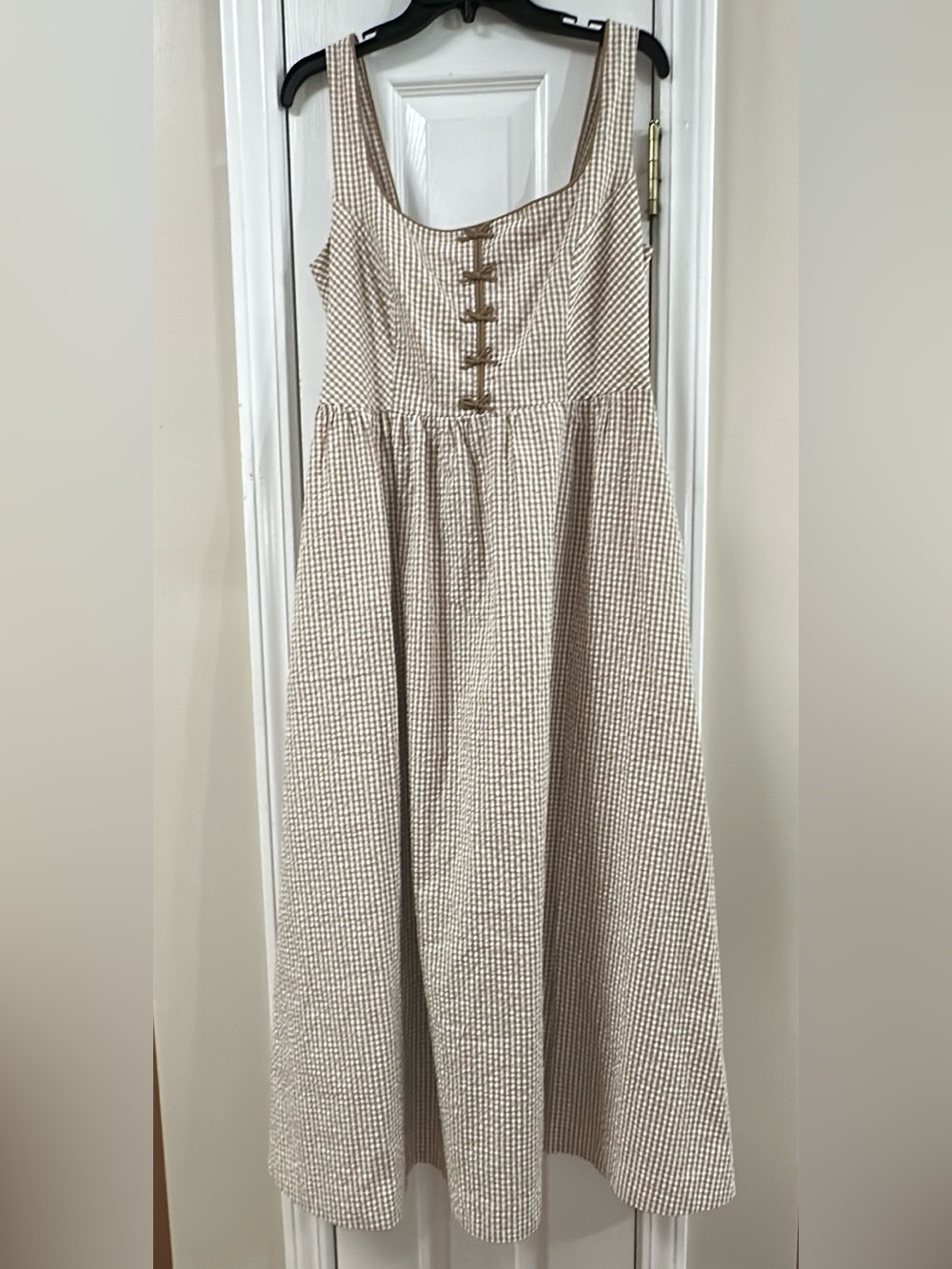 CAROLINE CONSTAS
Gingham Maxi Dress (mix38)
